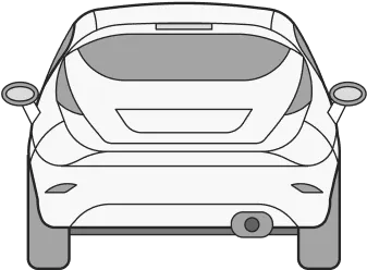 Автомобиль сзади